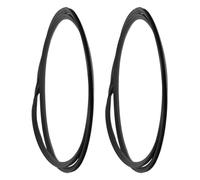 SOPOTUTU Anello di Gomma Antiscivolo per Sedia da Barbiere 52 CM, Guarnizione Base Resistente in Gomma per Poltrona da Salone, Accessorio Protettivo per Pavimento Parrucchiere, Set 2 Pezzi