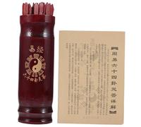 SOPOTUTU Bastoncini Divinazione Cinesi con Contenitore Portatile Lucidato e Manuale Istruzioni Gioco Religioso Interattivo per Casa e Compagni