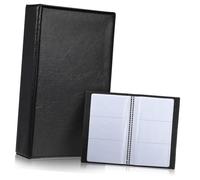 SOPOTUTU Biglietti Visita in Capacità Carte Organizer Portacarte Business Card Holder Libro Sottile e Compatto per e Donne