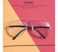 SOPOTUTU Bracci di Ricambio per Occhiali in Plastica Nera, Coppia di Aste Aerodinamiche, Kit Riparazione per Montature Resistenti da Indossare Tutto Giorno