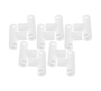 SOPOTUTU Connettore a Tre Vie per Telaio Vasca da Bagno Pieghevole in Plastica Pp, Set da 10 Pezzi, Raccordo per Riparazione e Montaggio Box Doccia, Accessorio Salvaspazio per
