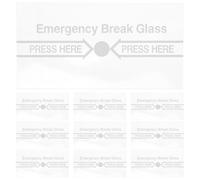 SOPOTUTU Copertura in Vetro Trasparente per Interruttore Manuale Allarme Antincendio, Set da 10 Pezzi Resistenti alle Alte Temperature, Sostituzione Rapida per Sistemi di Emergenza