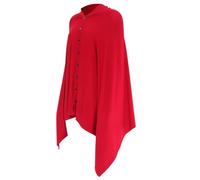 SOPOTUTU Copri Allattamento Poncho in con Bottoni Scialle Allattamento Multifunzione per Esterni Design con Scollo Coperta Maniche Donna per Tutte le