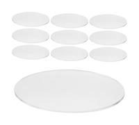 SOPOTUTU Copriobiettivo per Faretti 10 Pezzi in Acrilico Trasparente 10 Cm Resistente Alte Temperature Coprilente per Illuminazione Esterna e Interna Diffusione Uniforme Luce