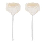 SOPOTUTU Diffusore di Fiori Artificiali con Corda di Cotone, Set 2 Pezzi da 7 Cm, Diffusore di Profumo Floreale senza Fiamma per Aromaterapia in Bagno, Soggiorno e Ufficio