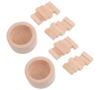 SOPOTUTU Diffusore di Oli Essenziali in Legno Naturale, Mini Diffusore Passivo senza Acqua per Aromaterapia in Casa e Ufficio, Set da 2 Pezzi per Spazi Compatti come Camere da Letto e Sale