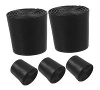 SOPOTUTU Fermaporta a Cuneo in Gomma Antiscivolo 5 Pezzi, Protezione per Porte di Casa Resistente, Fermaporta Alto Base Stabile per Superfici Diverse, per Ambienti Domestici e Uffici