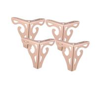 SOPOTUTU Gambe Per Mobili in Ferro Rosa Dorato 10 Cm, Set Da 4 Piedini Di Supporto Per Divano, Armadio e Tavolino, Facile Installazione, Design Semplice Adatto a Vari Stili Di Arredamento