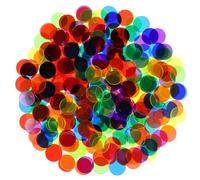 SOPOTUTU Gettoni Rotondi in Plastica 300 Pezzi Multicolore per Bingo e Giochi da Tavolo, Accessori Creativi per Poker e Mahjong, Design Pratico e Resistente per Gioco Familiare