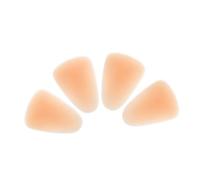 SOPOTUTU Ginocchiere da Pattinaggio in Silicone Beige M, Set da 4 Pezzi Protezione Autoadesiva Ergonomica, Imbottitura Spessa per Pattinaggio su Ghiaccio, Roller e Snowboard,