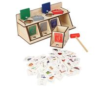 SOPOTUTU Giocattolo Educativo in Legno Fai da Te per la Raccolta Differenziata dei Rifiuti per Gioco Didattico per Imparare a Separare i Rifiuti Sviluppo Capacità Motorie e Analitiche