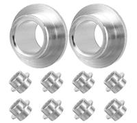 SOPOTUTU Kit 30 Pezzi Distanziali per Cuscinetti per Pattini in Alluminio Leggero, Boccole per Asse Ruote Skateboard e Pattini a Rotelle, Accessori Sportivi per Migliorare