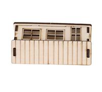 SOPOTUTU Kit Casa in Legno da Assemblare per Miniatura Artigianale per Decorazioni e Giochi Educativi Design Realistico e Dettagliato per Scenari in Miniatura