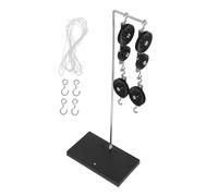 SOPOTUTU Kit Educativo con Base Zincata Stabile per Esperimenti Scolastici e Laboratori Medie Pulegge Portatile per Analisi Forze e Meccanica