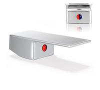 SOPOTUTU Maniglia per rubinetto bagno e cucina, accessori lavandino cucina, lega argento, maniglia singola, facile da installare, prolunga la vita del rubinetto Stili multipli