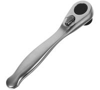 SOPOTUTU Mini Chiave Cricchetto in Acciaio Denti Manico Cacciavite Avvitatore di Chiavi Rullino Reversibile per Viti Piatte Quadre e Spline Strumento Resistente per Spazi Ristretti