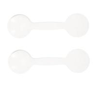 SOPOTUTU Occlusore Oculare Piastra di Protezione 2 Pezzi, Strumento di Optometria per Esame Vista Portatile, Copertura Occhi Antiscivolo per Uso Famiglia, Scuola e Ospedale