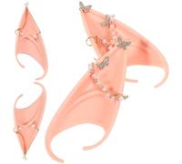 SOPOTUTU Orecchie da Fata in Perle Catena Decorativa Set 2 Pezzi per Cosplay e Feste di Halloween Accessori Leggeri e Resistenti per Travestimenti e Eventi Mascherati