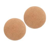 SOPOTUTU Palle da Massaggio in Sughero 70mm 2 Pezzi per Massaggiatore Muscolare Schiena Collo e Piedi, Palla da Massaggio Yoga Versatile per Rilassamento e Benessere Quotidiano