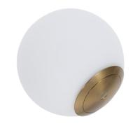 SOPOTUTU Paralume a Globo in Vetro Latte Opaco 12 Cm Diametro Foro 3,5 Cm per Lampada da Soffitto, Copertura per Plafoniera Contemporanea, per Soggiorno e Camera da Letto