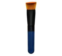 SOPOTUTU Pennello Trucco per Fondotinta e Blush, Testa Piatta Obliqua Nera | Fibra Sintetica Morbida, Non Perde Peli, per Sfumare Creme e Fissare Trucco