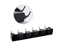 SOPOTUTU Porta Scope e Mop da Muro Multifunzionale Nero con e Ganci Antiscivolo Resistente e Organizzatore per Cucina Garage e Giardino