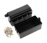 SOPOTUTU Portafusibili per Relè 12 Vie Terminali a Pala Set 41 Pezzi Scatola Fusibili Resistente al Calore per Auto Barca e Camper Kit Riparazione e Ispezione