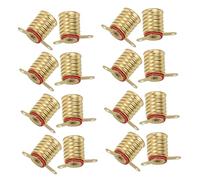 SOPOTUTU Portalampada E10 Base in Rame Oro 20 Pezzi Compatibile Strumenti, Installazione Semplice per Esperimenti Didattici e Laboratori di Fisica