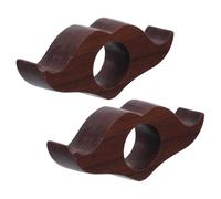 SOPOTUTU Portapagina in Legno di Noce Supporto Pollice 2 Pezzi, Segnalibro Ergonomico Porta Pagina Baffi per Lettura una Mano, Accessorio Libro per Amanti della Lettura e