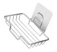 SOPOTUTU Portasapone in Acciaio Inossidabile da Muro Porta Saponetta Metallico con Struttura Resistente e Facile da Pulire per Bagno Cucina e Doccia Supporto Stabile e Drenante per Saponi