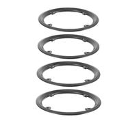SOPOTUTU Protezione per Corona Bici 42 Denti 7" in Plastica Leggera Nera, Copertura Sicurezza Catena Mountain Bike e Bici da Strada, Set 4 Pezzi Bulloni per Trasmissione Resistente