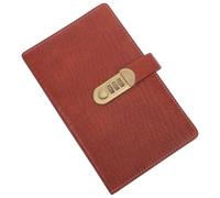SOPOTUTU Raccoglitore per Assegni Aziendali in Pelle Pu con Lucchetto a Combinazione, Organizzatore di Finanza Aziendale e Porta Carte con 24 Scomparti e Tasche per Ricevute, per Ufficio