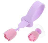 SOPOTUTU Rialzo Wc in Silicone Forma di Fiore Maniglia Igienica per Sollevare Coperchio Wc Adesivo per Ufficio e Casa Facile da Installare e Portatile