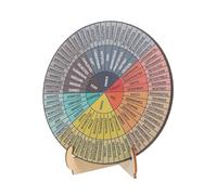 SOPOTUTU Ruota Delle Legno Decorazione Per Ufficio e Scuola Strumento Per La Emotiva Supporto Doppio Lato Per Educazione e Benessere Psicologico