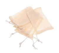 SOPOTUTU Sacchetto Esfoliante Per Sapone in Sisal Naturale, Borsa Salvasapone Con Coulisse, Set Da 5 Pezzi, Produzione Schiuma Ricca, Portatile Per Viaggio e Uso Bagno Quotidiano