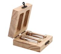 SOPOTUTU Scatola Per Conservazione Chioma Fetali e Denti Da Latte, Supporto in Legno Due Scomparti, Per Ragazzo Ragazza e Accessorio Fotografico