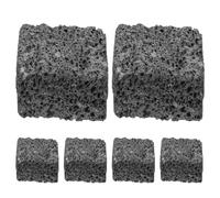 SOPOTUTU Set 6 Pezzi Pietre Diffusori Olio Essenziale in Pietra Vulcanica Nera 3x3x2 Cm, Diffusore Aromaterapia Naturale per Casa Ufficio Auto, Decorazione Lava Porosa per Spazi e Relax