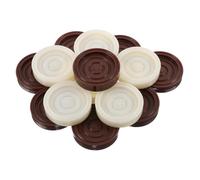 SOPOTUTU Set di 24 Pezzi Scacchi e Dama in Plastica Supporti, Accessori per Giochi da Tavolo per Serate di Gioco in Gruppo