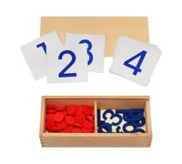 SOPOTUTU Set Giocattoli Matematici in Legno Montessori, Giocattolo Educativo Digitale, Accessori per Insegnamento della Matematica Design Colorato, per Apprendimento Precoce e Sviluppo