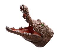 SOPOTUTU Soft Plastic Animal Hand Puppet Realistic Headgear For Interactive Toy For Imaginative Play And Communication Flexible Doll