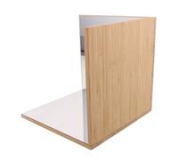 SOPOTUTU Specchio Montessori per Bambini Angolo Retto in Legno e Vetro, Gioco Sensoriale Portatile per Sviluppo Stem, Adatto per Casa e Scuola Materna