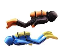 SOPOTUTU Statuette Subacquee in Resina 2 Pezzi, Modelli Subacquei Miniatura per Decorazione Acquario Domestico, Ornamenti per Micro Paesaggi e Ambienti Marini