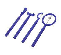 SOPOTUTU Strumenti per Allenamento Lingua 4 Pezzi Design Ergonomico e Materiale Pp+acciaio Inossidabile per Terapia del Linguaggio e Riabilitazione Orale Bambini