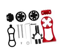 SOPOTUTU Supporto per Computer Bici in Estensore Manubrio Multifunzione per Bici Corsa con Montaggio per Action Camera Rosso