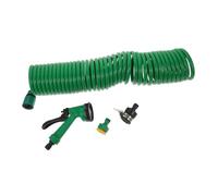 SOPOTUTU Tubo da Giardino Estensibile con Design Molla Antinodo Tubo Flessibile per Irrigazione Esterna Lavaggio Auto e Giardinaggio Resistente Perdite e Crepe Facile da Colore Casuale