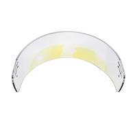 SOPOTUTU Visiera Protettiva da Hockey su Ghiaccio Trasparente Antiappannamento Rivestimento Antigraffio, Visiera Curva per Casco da Hockey Mezza Faccia, Protezione Occhi Ventilata