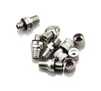 Sopout 5 pz Vite di Scarico for valvola Aria Ammortizzatore Posteriore Completa di O-Ring Vite di spurgo valvola in Acciaio Inossidabile Sostituzione dell'aggiornamento