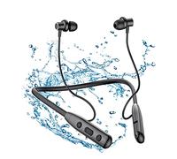 SOPPY Y1 Cuffie Bluetooth 5.3 con Microfono, Auricolari Sportivi Wireless Neckband, Impermeabili IPX6, 30 Ore di Riproduzione, Chip QCC3034 AptX-HD, Cuffie da Corsa Leggere con Design Magnetico
