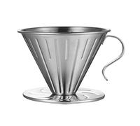 sopra caffè Gocciolatore Filtro a cono riutilizzabile in acciaio inossidabile Accessori per la preparazione lenta per la casa Ristoranti Gocciolatore Supporto in acciaio inossidabile Tazza