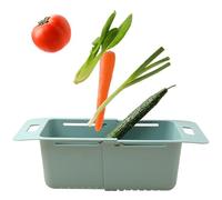 Sopra il lavello del colino | vassoio estraibile a T | cesto di scarico da cucina | per pomodori, frutta, pasta, verdura, cibo, cucina, congelatore, lavabo, casa